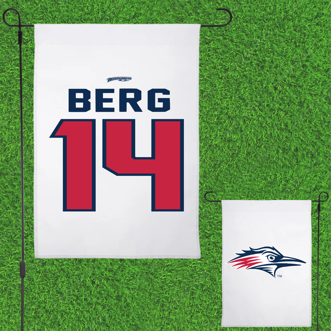 Metropolitan State University of Denver Softball White Garden Flag - #14 Miki Berg