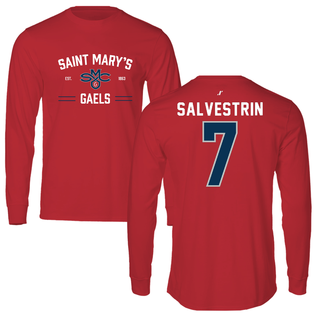 Saint Mary's College of California Soccer Red General Long Sleeve - #7 Tessa Salvestrin