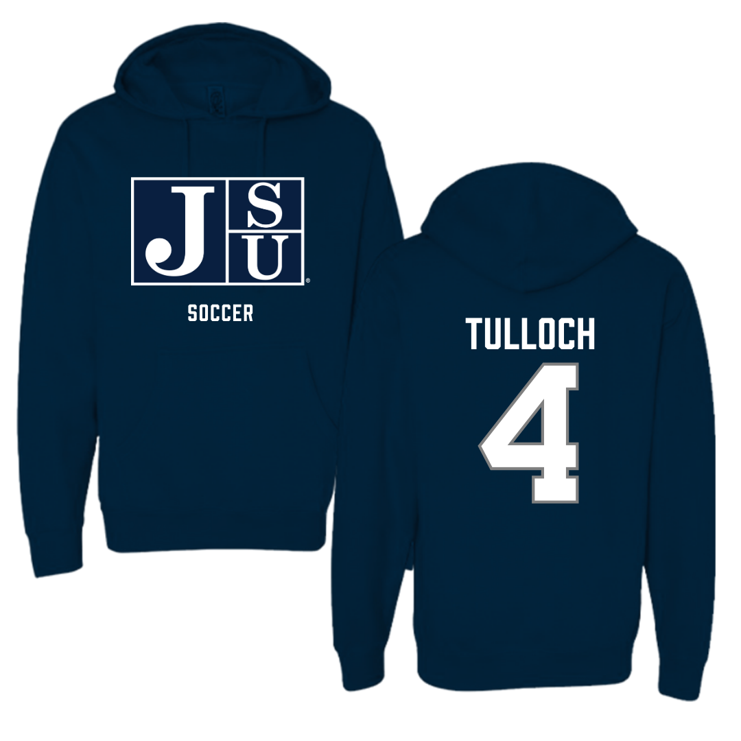 Jackson State University Soccer Navy Hoodie - #4 Kiana Tulloch