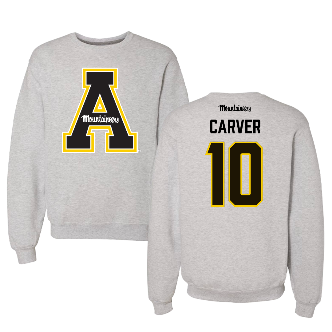 Appalachian State University Basketball Gray Crewneck - #10 Emily Carver