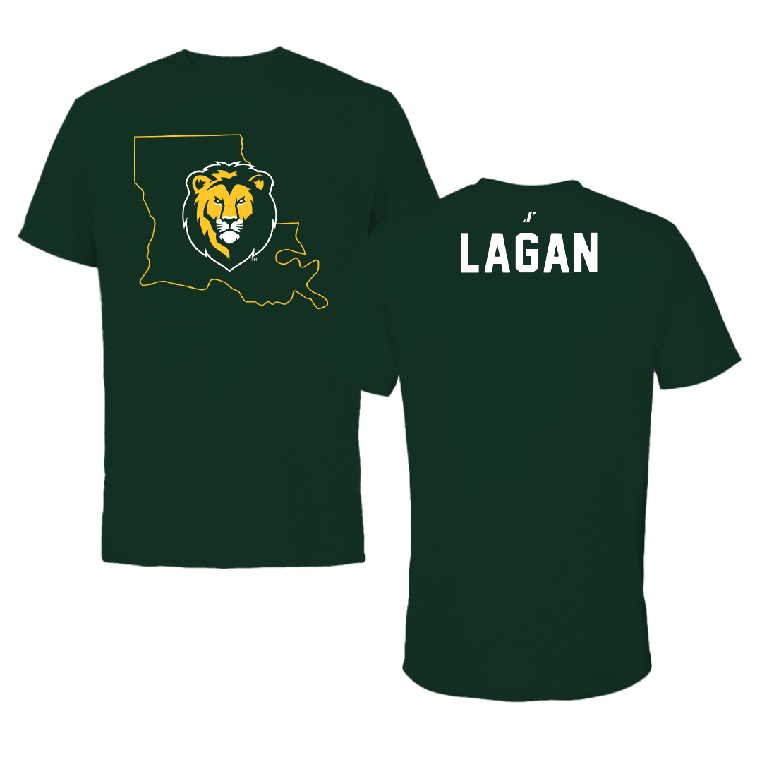 Southeastern Louisiana University TF and XC Forest Green State Tee - Euan Lagan