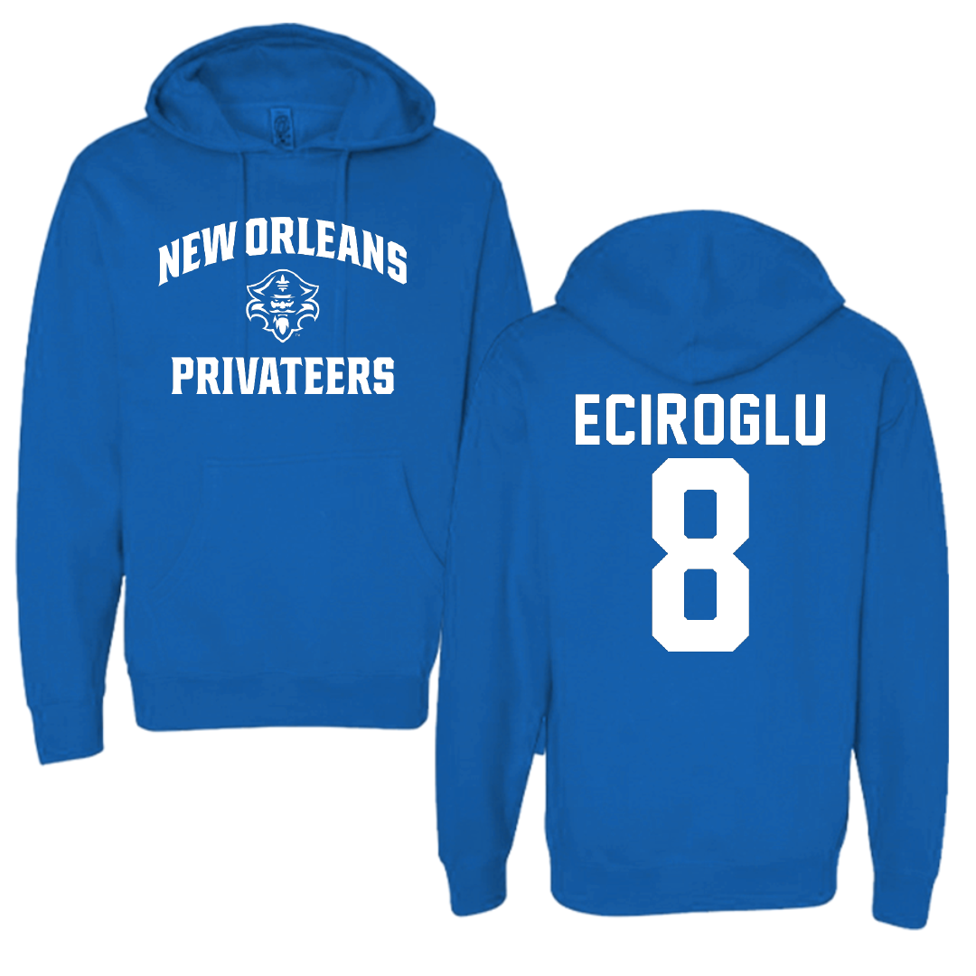 University of New Orleans Volleyball Blue General Hoodie - #8 Defne Eciroglu