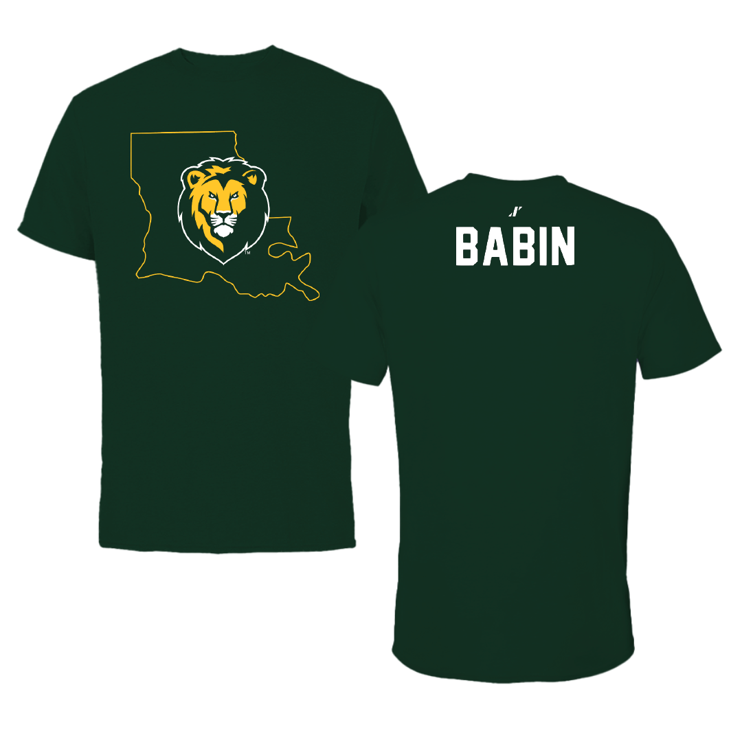 Southeastern Louisiana University TF and XC Forest Green State Tee - Bailey Babin
