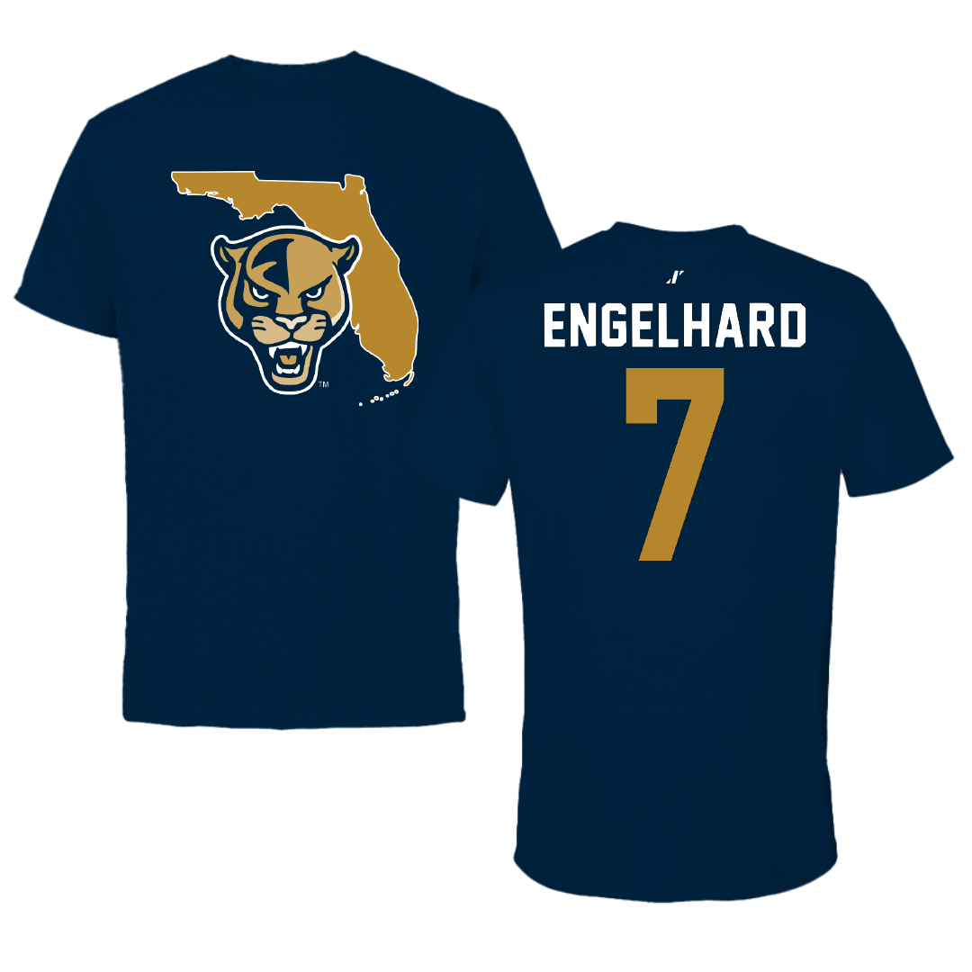 Florida International University Baseball Navy State Performance Tee - #7 Chase Engelhard
