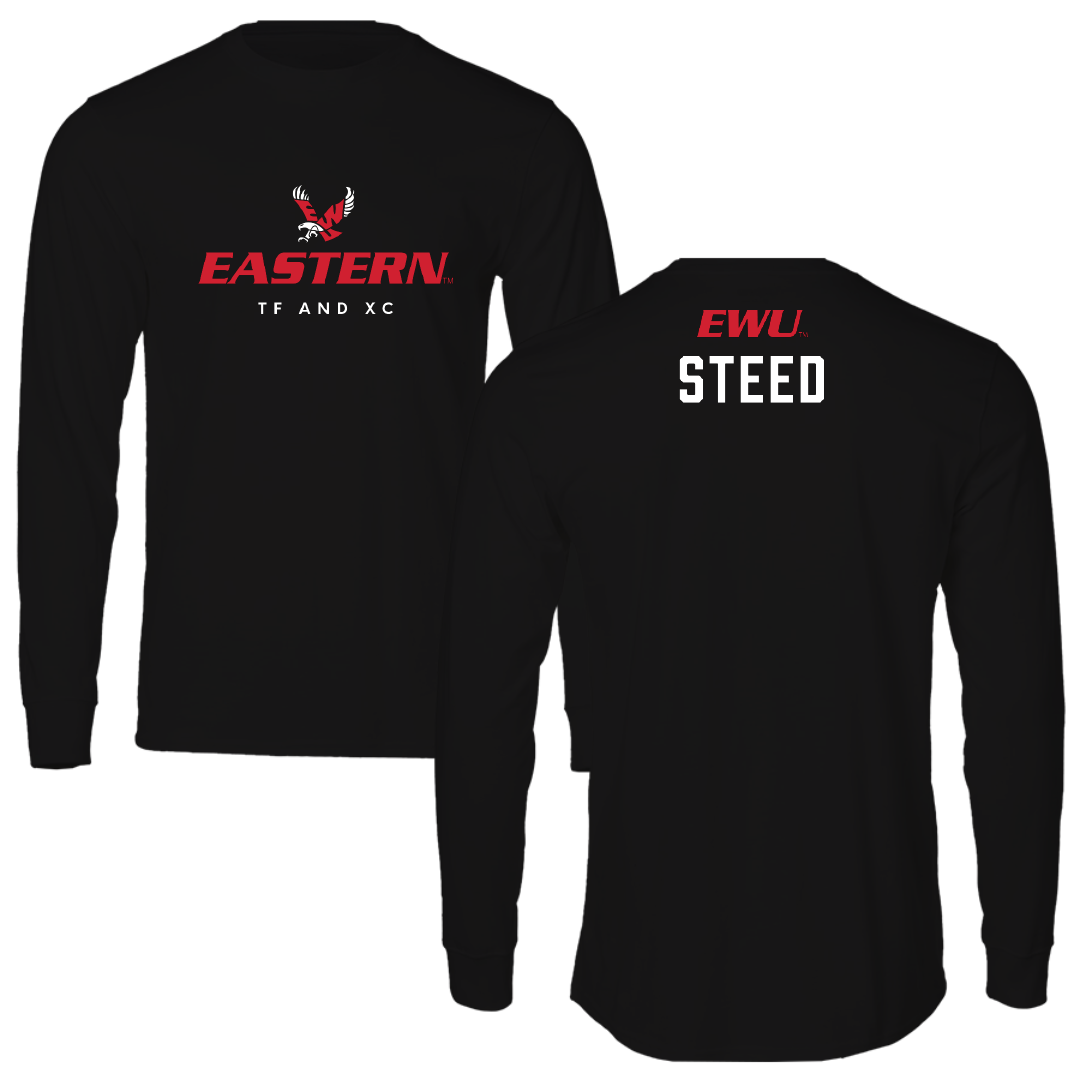 Eastern Washington University TF and XC Black Eastern Performance Long Sleeve - Austin Steed