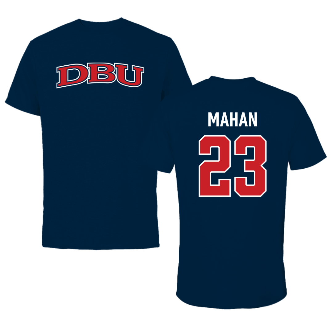 Dallas Baptist University Lacrosse Navy DBU Performance Tee - #23 Devin Mahan