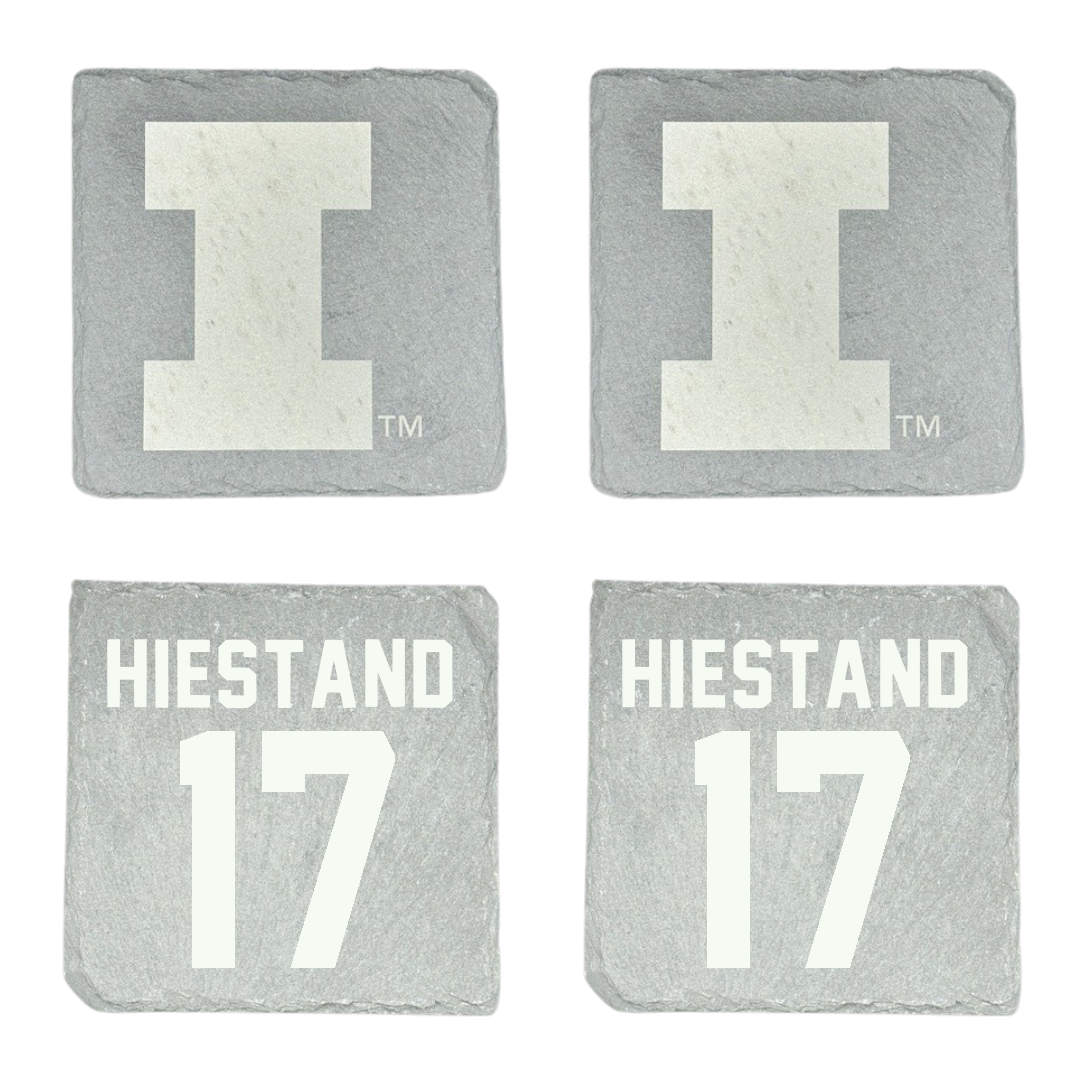 University of Illinois Soccer Stone Coaster (4 Pack)  - #17 Sarah Hiestand
