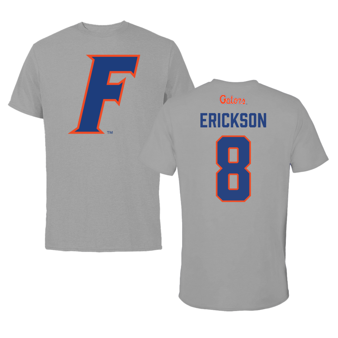 University of Florida Softball Dark Gray Performance Tee - #8 Jocelyn Erickson