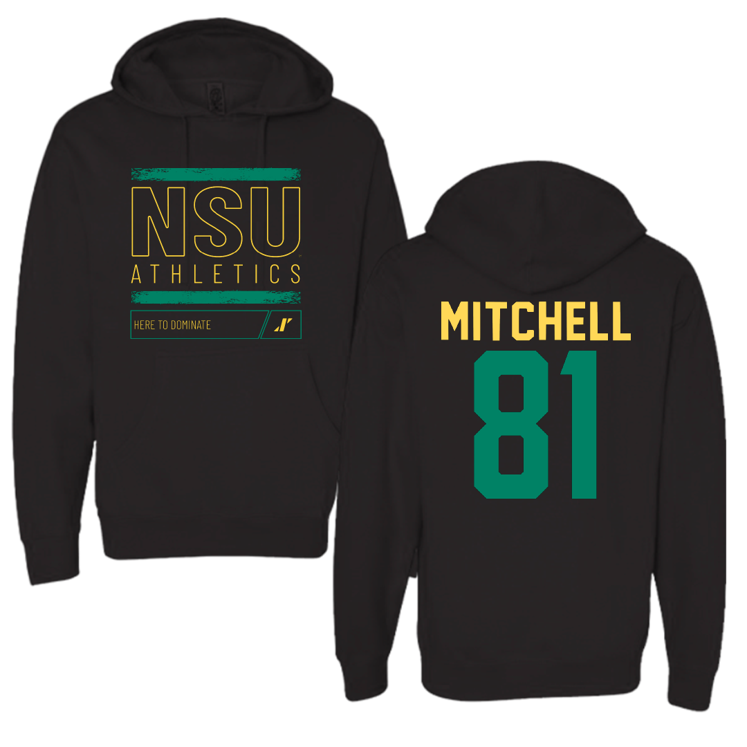 Norfolk State University Football Black Dominate Hoodie - #81 Elyjah Mitchell