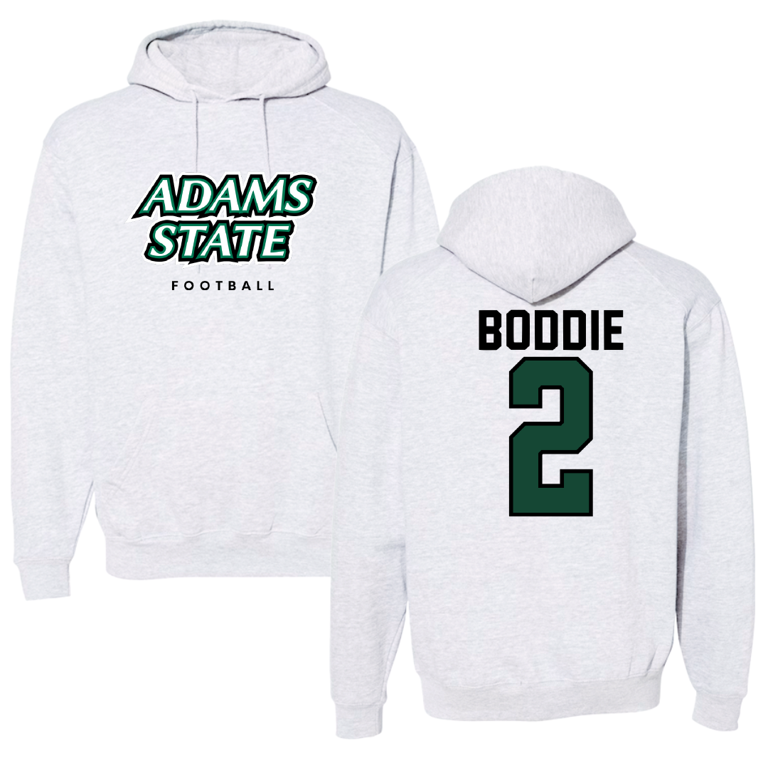 Adams State University Football Gray Block Hoodie - #2 Daylen Boddie