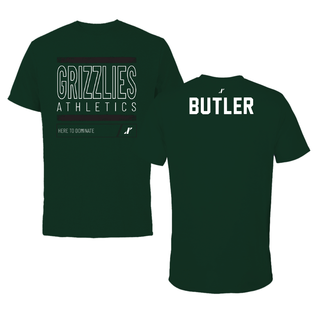 Adams State University Golf Forest Green Dominate Performance Tee - Taylor Butler