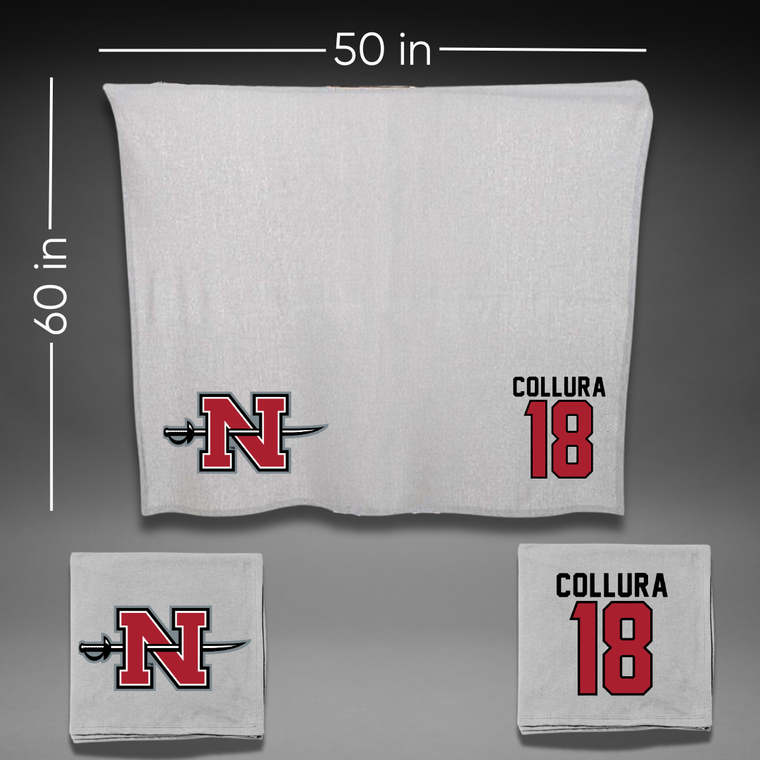 Nicholls State University Baseball Gray Blanket - #18 Jaden Collura