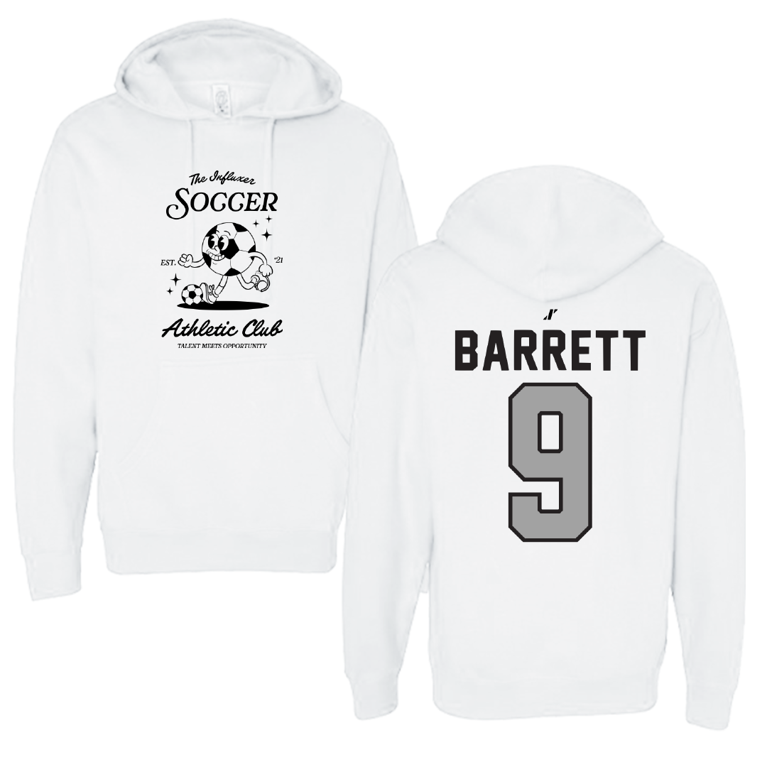 Soccer White Influxer Athletic Club Hoodie - #9 Koryn Barrett