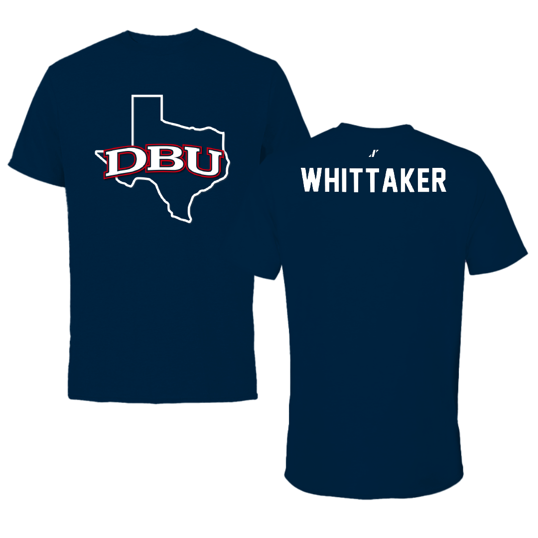 Dallas Baptist University Tennis Navy State Tee - Oliver Whittaker