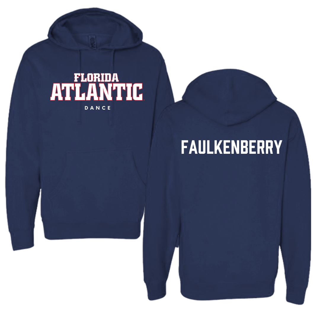 Florida Atlantic University Dance Navy Block Hoodie - Sara Faulkenberry