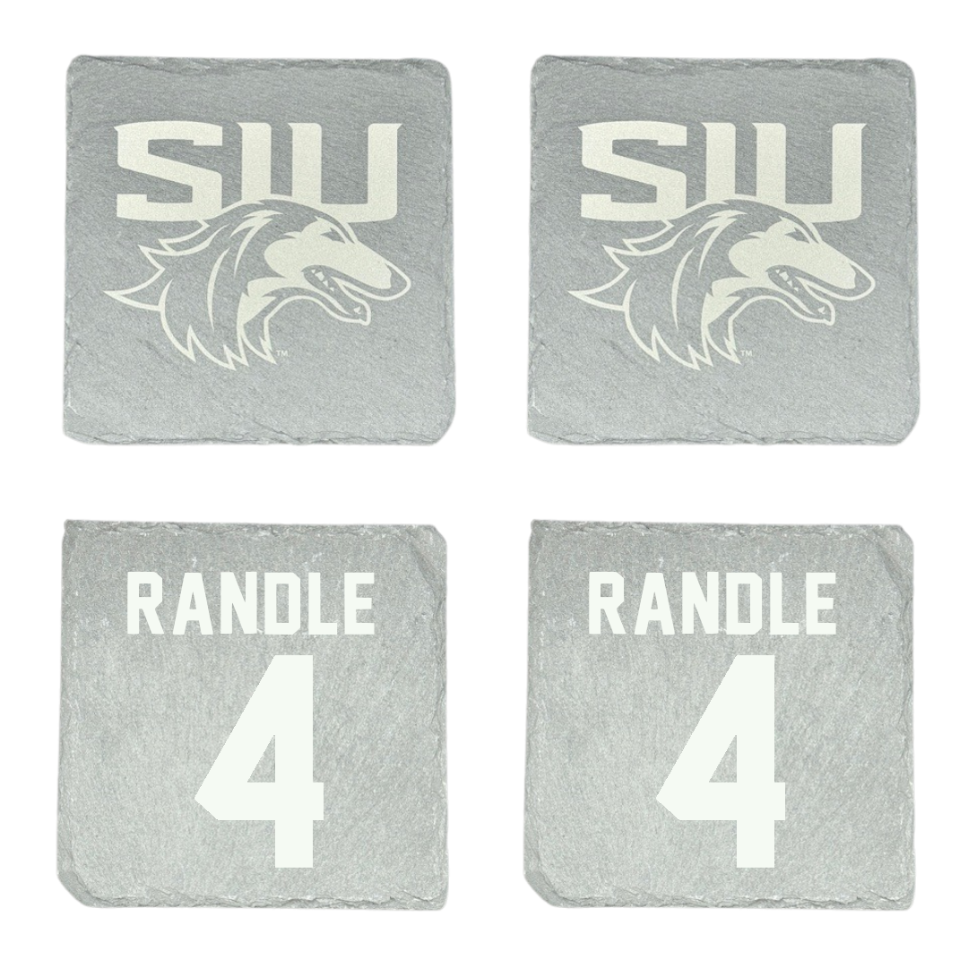 Southern Illinois University at Carbondale Basketball Stone Coaster (4 Pack)  - #4 Laniah Randle