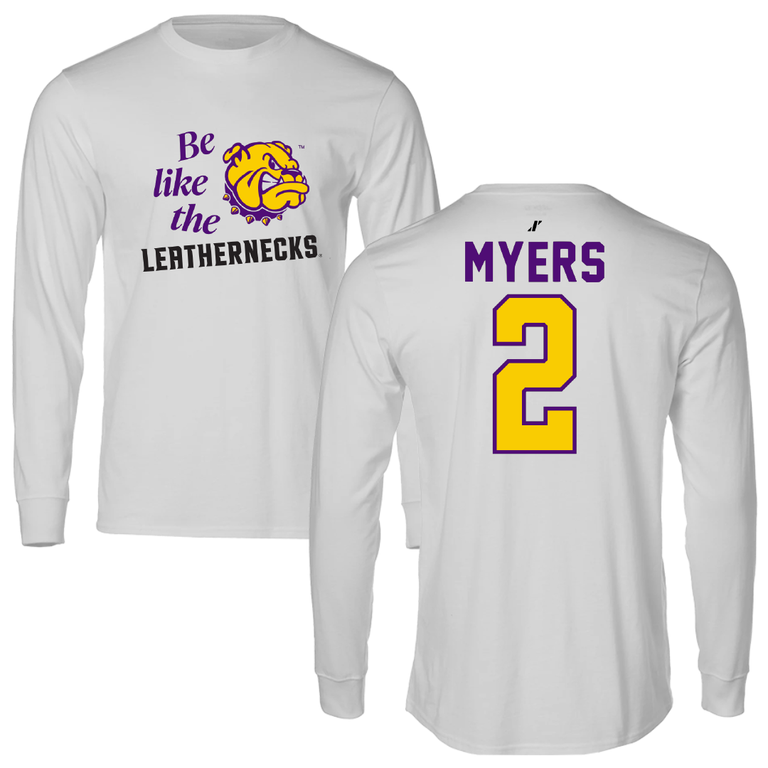 Western Illinois University Basketball Light Gray Be Like Us Long Sleeve - #2 Ryan Myers