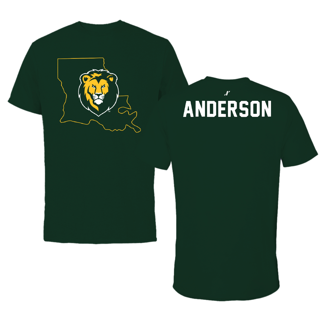 Southeastern Louisiana University TF and XC Forest Green State Tee - Kaylie Anderson