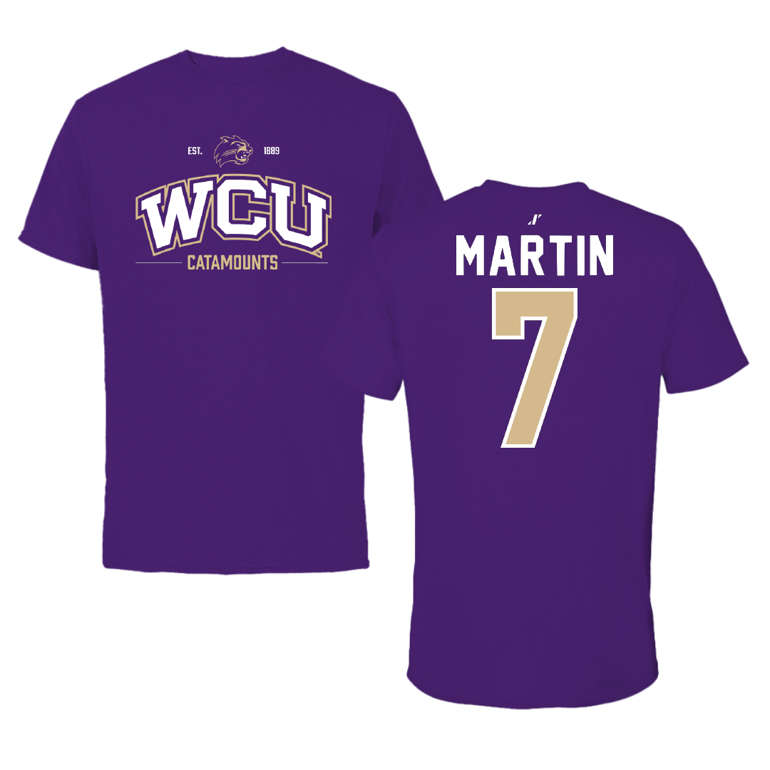 Western Carolina University Softball Purple General Tee - #7 Makenzie Martin