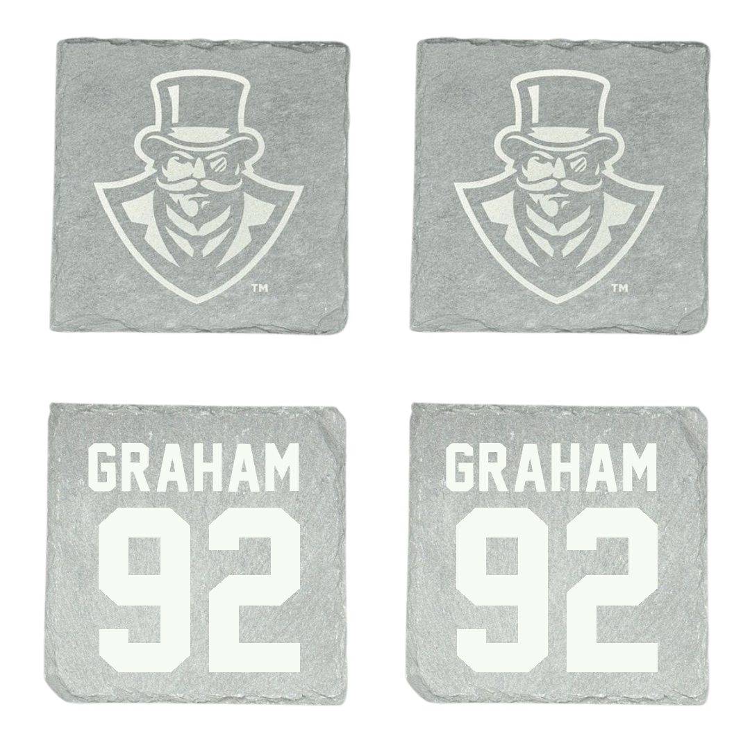 Austin Peay State University Football Stone Coaster (4 Pack)  - #92 Caleb Graham