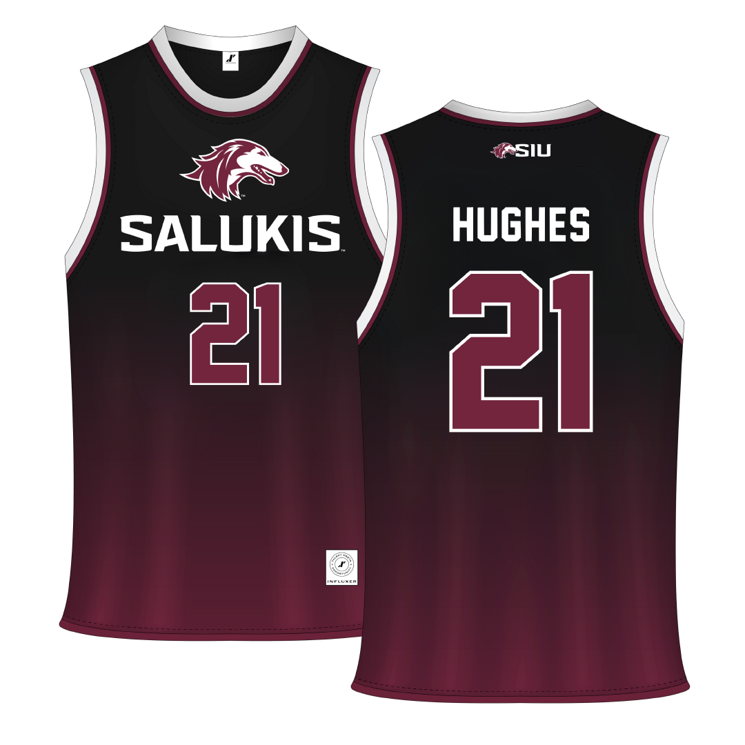 Southern Illinois University at Carbondale Maroon Basketball Jersey - #21 Seairra Hughes