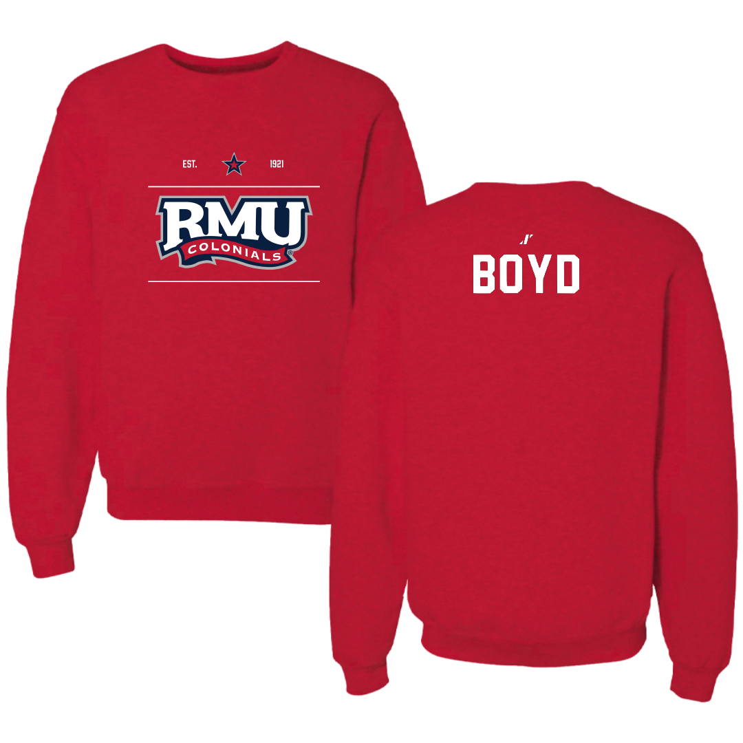 Robert Morris University TF and XC Red General Crewneck - Brayden Boyd