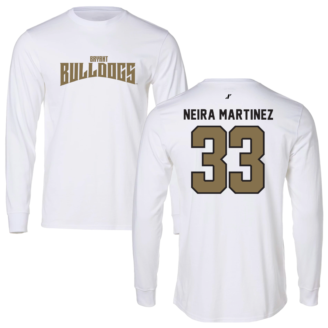 Bryant University Basketball White Classic Long Sleeve - #33 Marta Neira Martinez