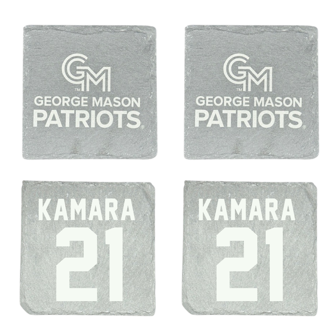 George Mason University Soccer Stone Coaster (4 Pack)  - #21 Abdul Kamara