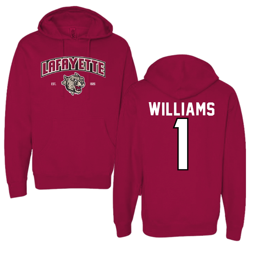 Lafayette College Basketball Cardinal General Hoodie - #1 Caleb Williams