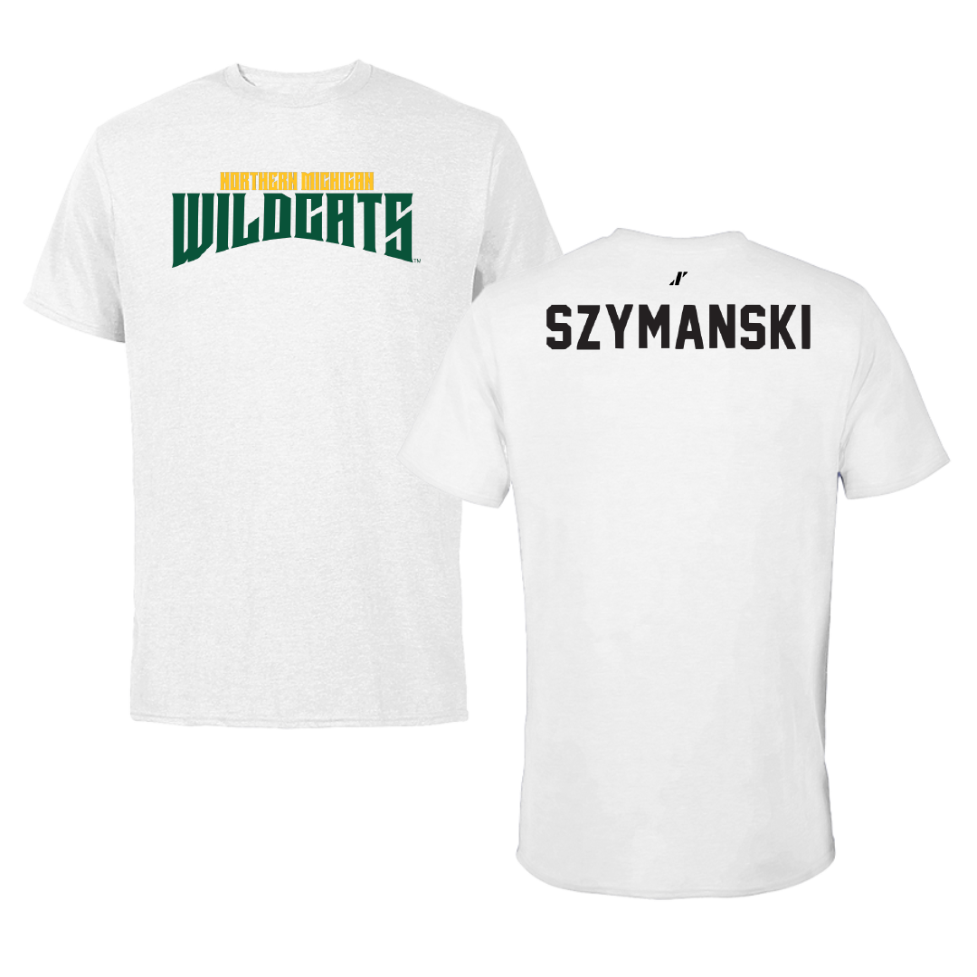 Northern Michigan University TF and XC White Classic Performance Tee - Madi Szymanski