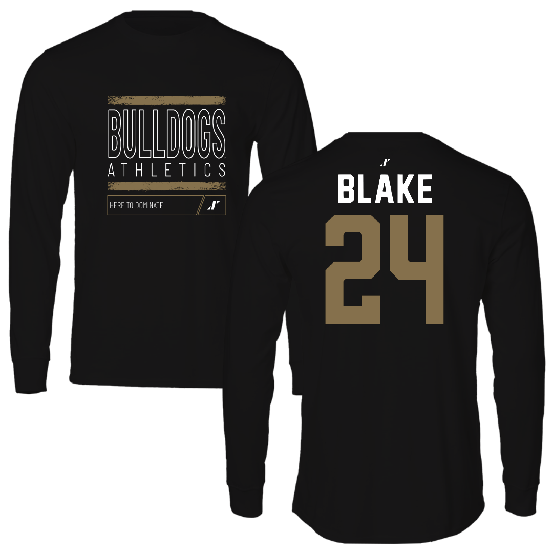 Bryant University Baseball Black Dominate Long Sleeve - #24 Evan Blake