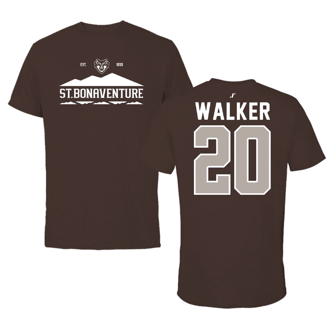 St. Bonaventure University Soccer Brown General Tee - #20 Hannah Walker