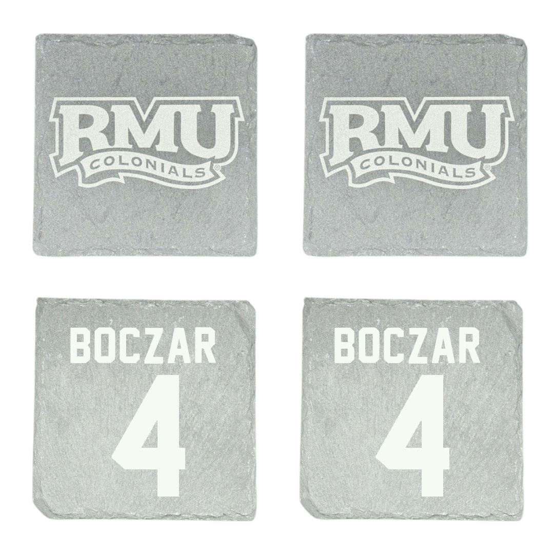 Robert Morris University Ice Hockey Stone Coaster (4 Pack)  - #4 Matt Boczar