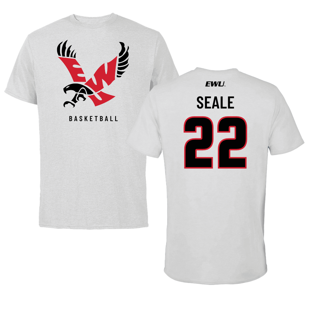 Eastern Washington University Basketball Light Gray Tee - #22 Jackson Seale