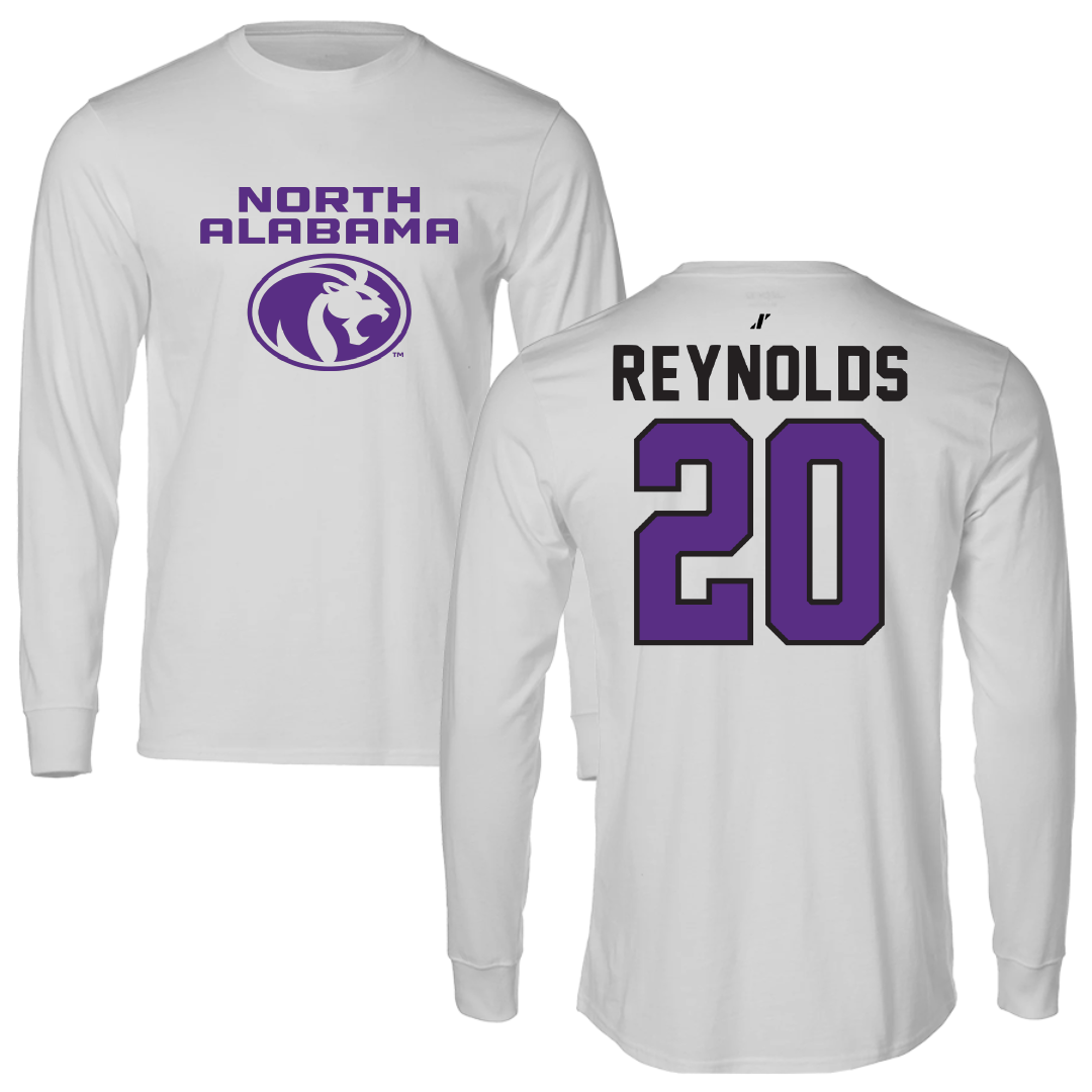 University of North Alabama Soccer Light Gray Performance Long Sleeve - #20 Maddie Reynolds