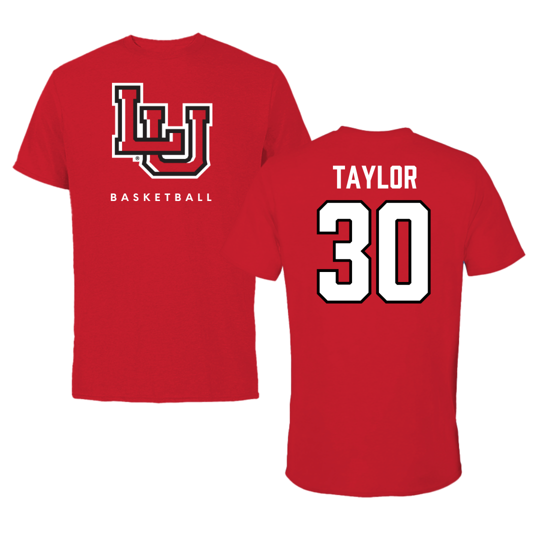 Lamar University Basketball Red Performance Tee - #30 R'Mani Taylor