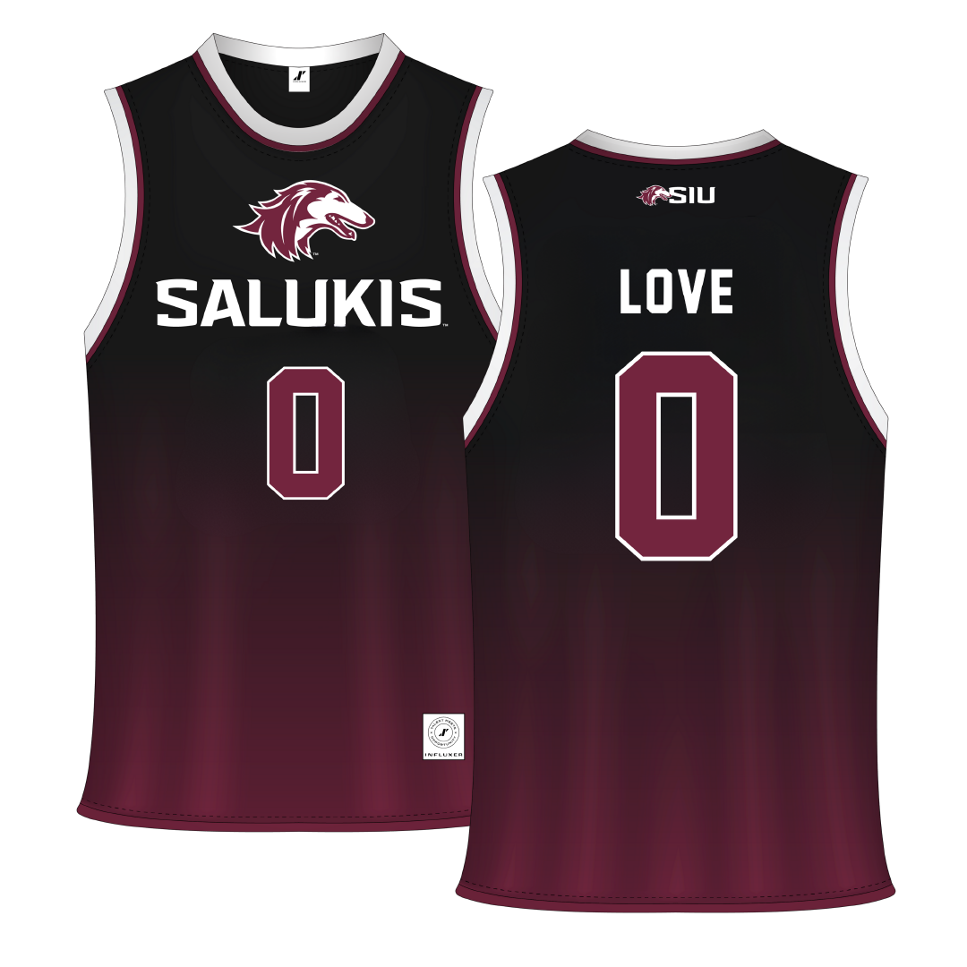 Southern Illinois University at Carbondale Maroon Basketball Jersey - #0 Quierra Love