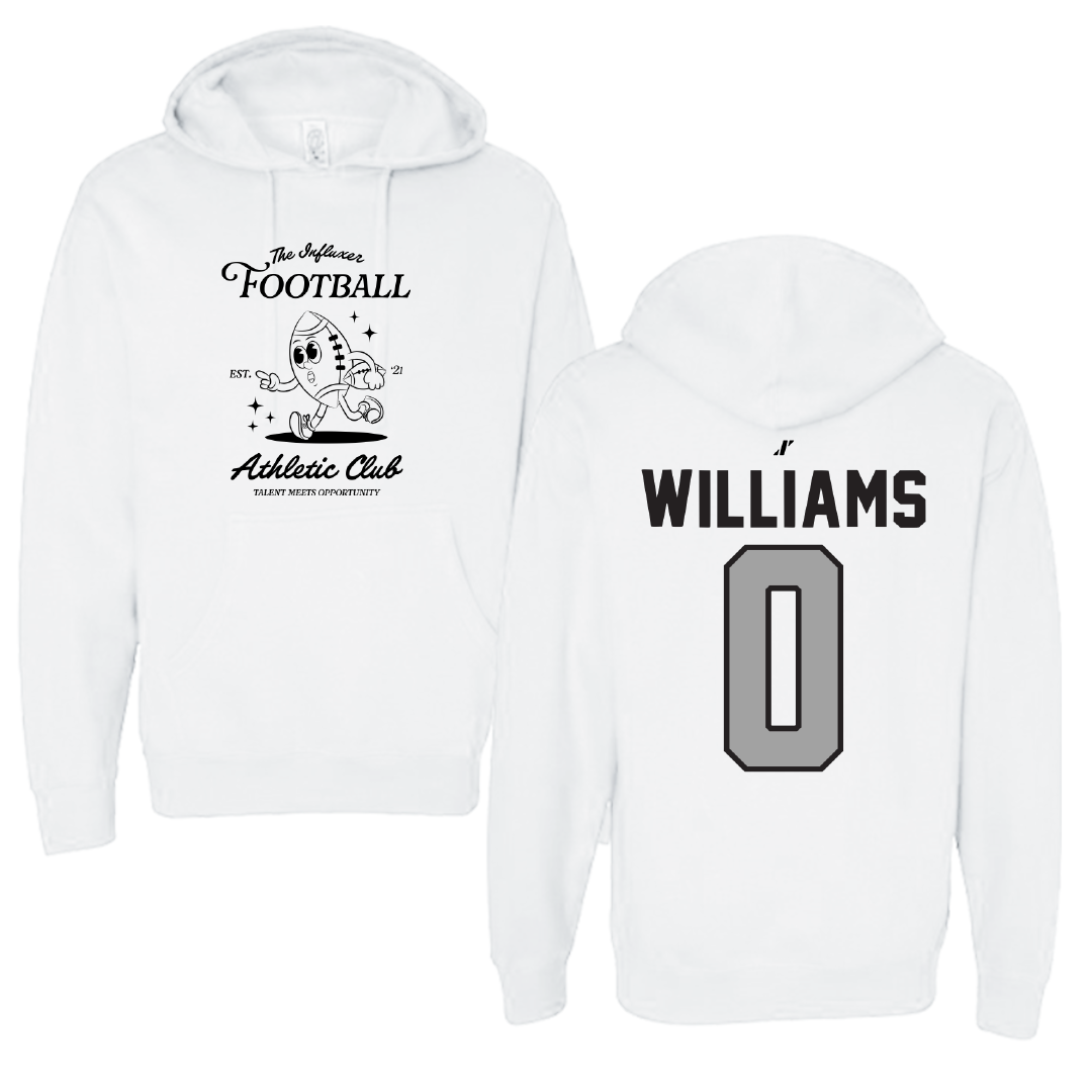 Football White Influxer Athletic Club Hoodie - #0 Jeremiah Williams