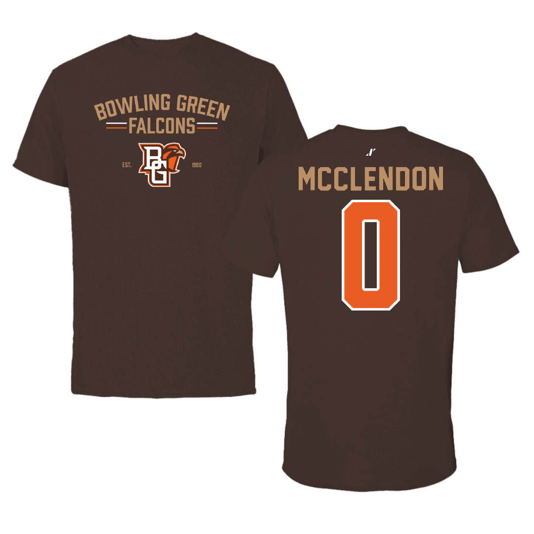 Bowling Green State University Football Brown General Tee - #0 Darius McClendon
