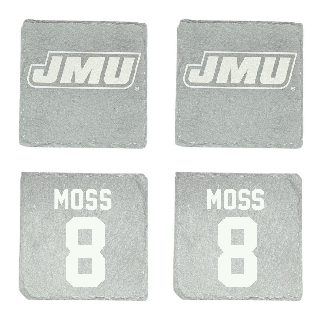 James Madison University Football Stone Coaster (4 Pack)  - #8 Max Moss