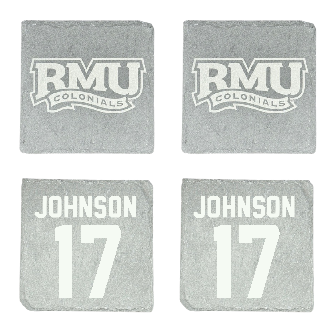 Robert Morris University Ice Hockey Stone Coaster (4 Pack)  - #17 Patrick Johnson