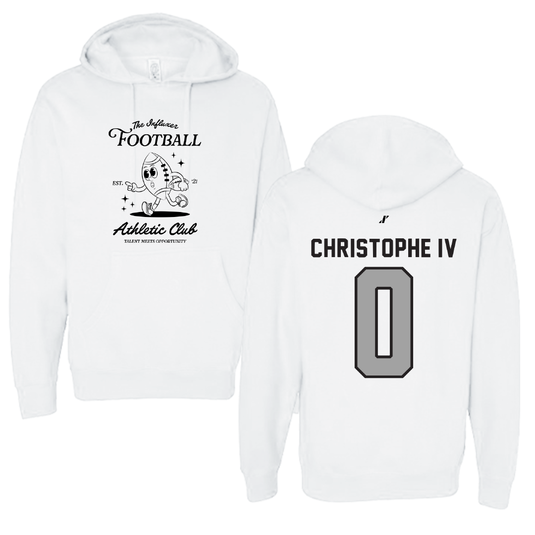 Football White Influxer Athletic Club Hoodie - #0 Herman Christophe IV