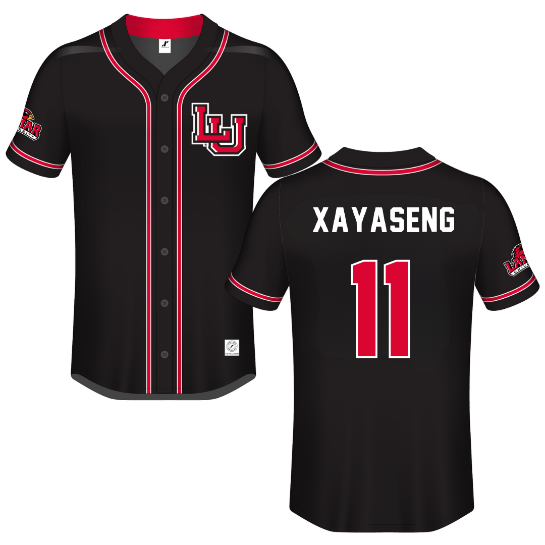 Lamar University Black Button-Down Jersey - #11 Kalyn Xayaseng