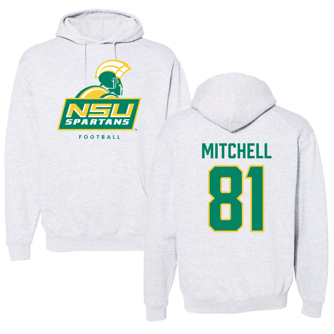 Norfolk State University Football Gray Hoodie - #81 Elyjah Mitchell