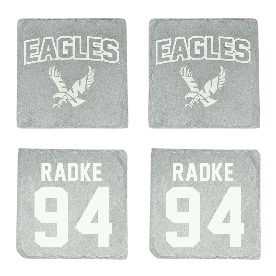 Eastern Washington University Football Stone Coaster (4 Pack)  - #94 Jaden Radke