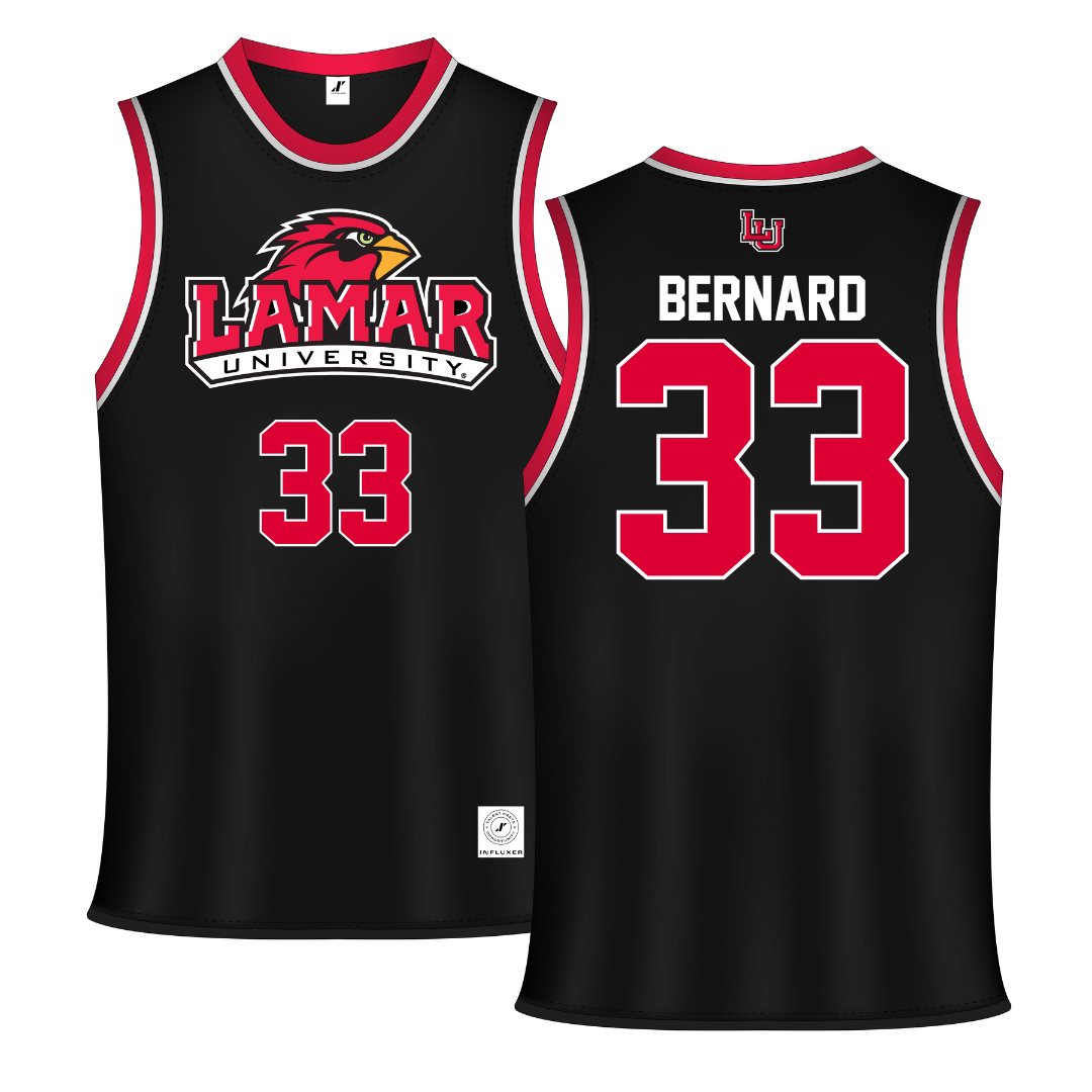 Lamar University Black Basketball Jersey - #33 Anaya Bernard