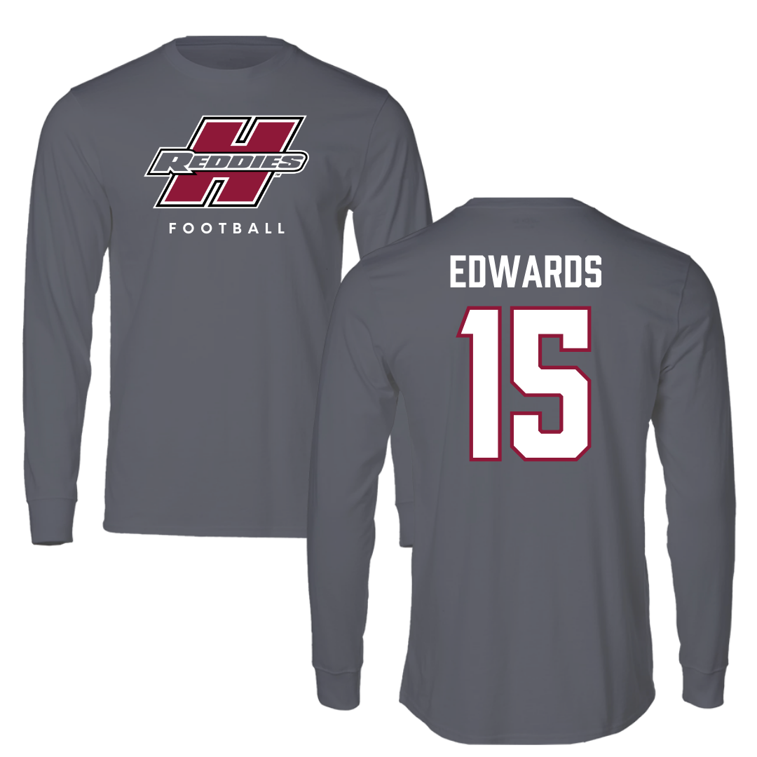 Henderson State University Football Gray Performance Long Sleeve - #15 Andrew Edwards