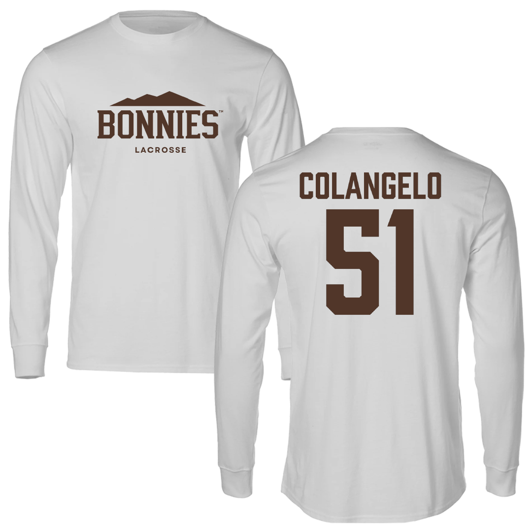 St. Bonaventure University Lacrosse Light Gray Performance Long Sleeve - #51 Brit Colangelo