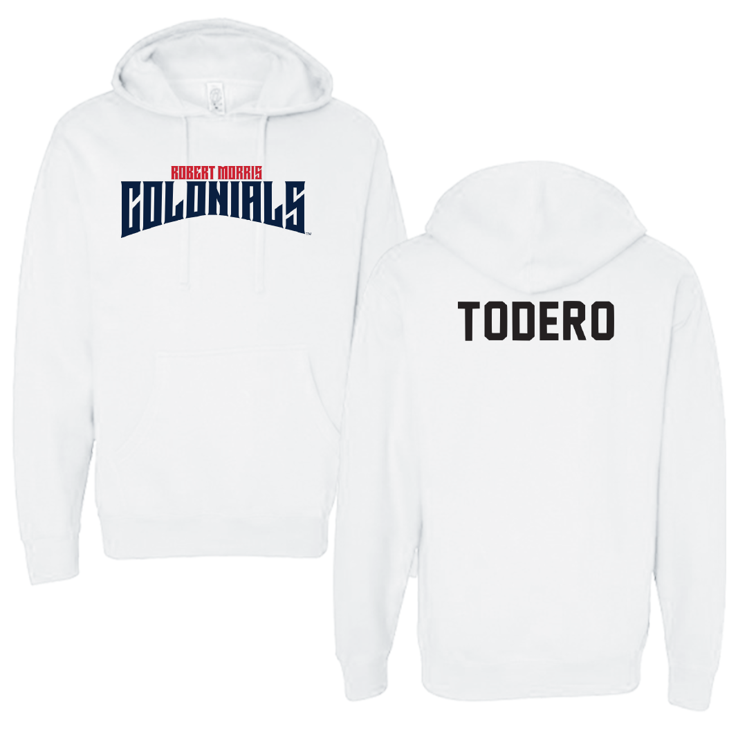 Robert Morris University TF and XC White Classic Hoodie - Sierra Todero