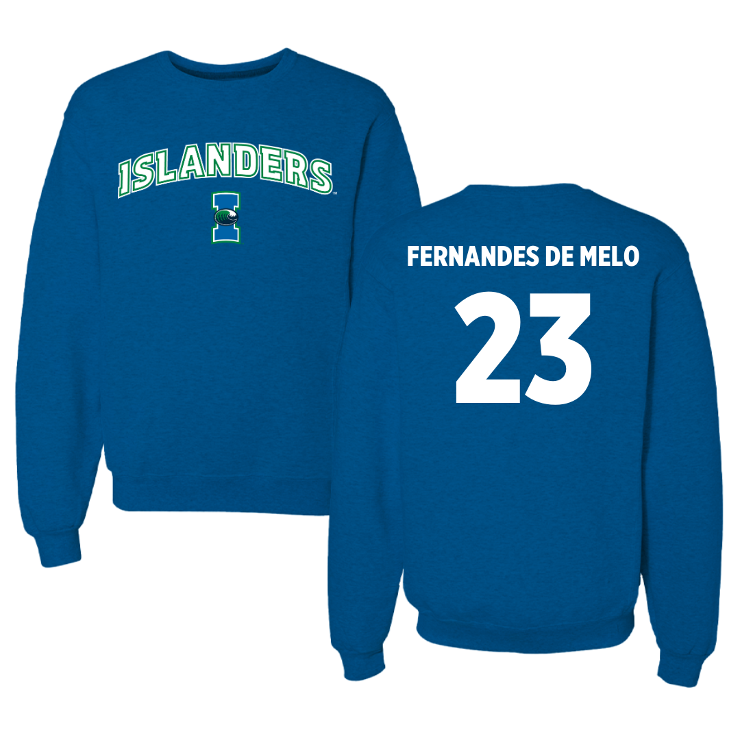 Texas A&M University-Corpus Christi Beach Volleyball Blue Crewneck - #23 Maria Fernandes De Melo